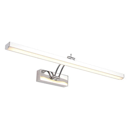 Modern chrome stainless steel stick led vanity light fixture bathroom