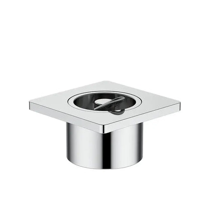 Modern chrome swimming pool fishbowl drain bathroom floor cover