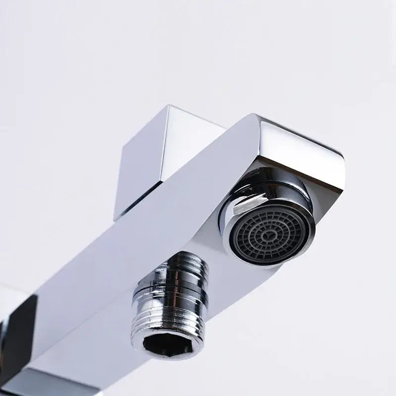Modern chrome tub spout filler with bidet spray bathroom accessory
