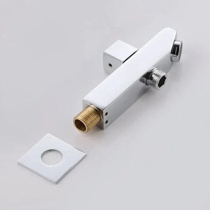 Modern chrome tub spout filler with bidet spray bathroom accessory