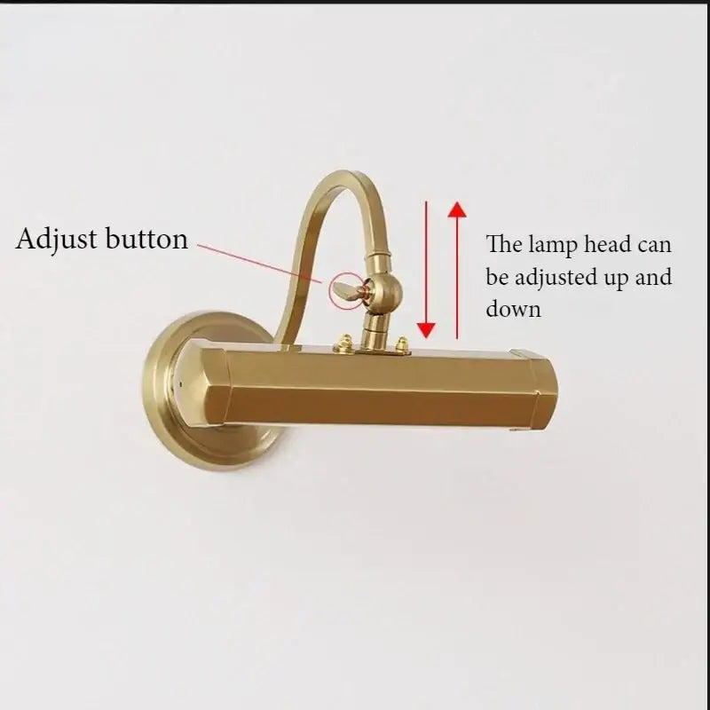 Modern chrome wall light reading lamp bedroom gold mirror headlight