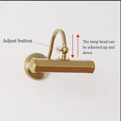 Modern chrome wall light reading lamp bedroom gold mirror headlight