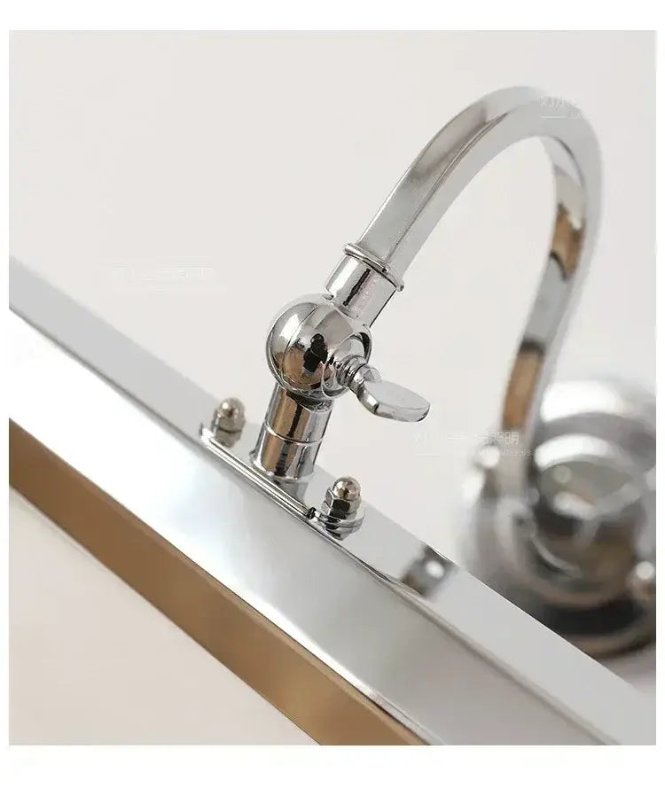 Modern chrome wall light reading lamp bedroom gold mirror headlight