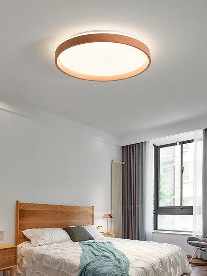 Modern circular black & white led ceiling lamp for bedroom