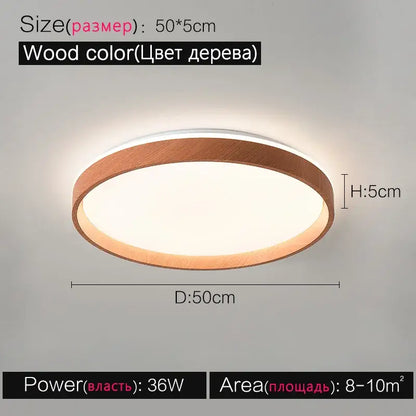 Modern circular black & white led ceiling lamp for bedroom