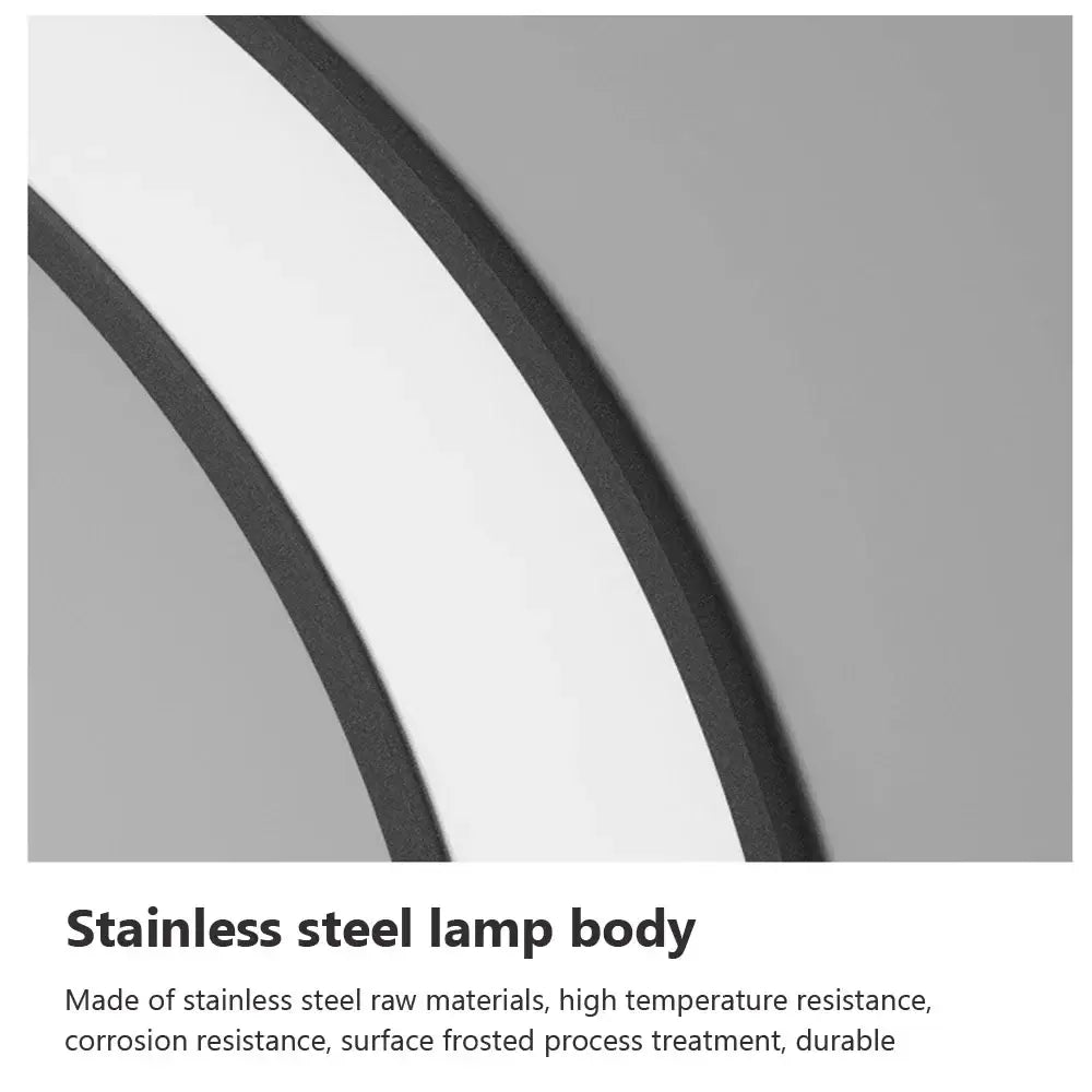 Modern circular led wall lamp garden outdoor space light