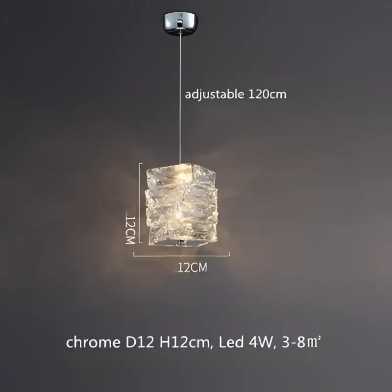 Modern circular textured crystal chandelier living room pendant light