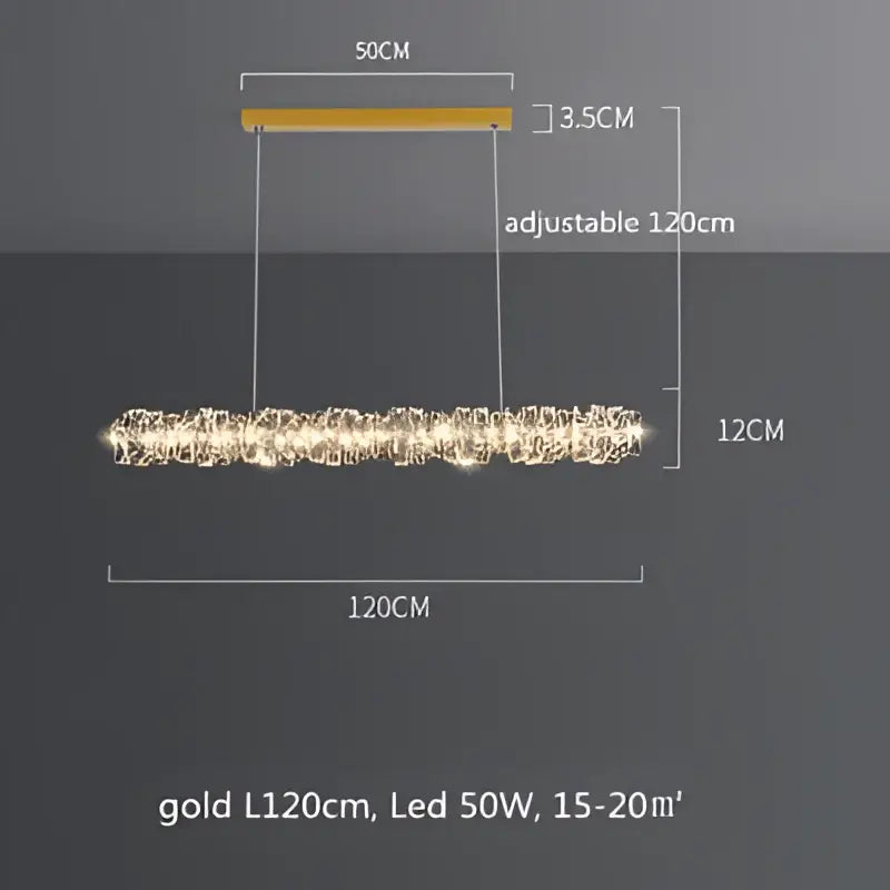 Modern circular textured crystal chandelier living room pendant light