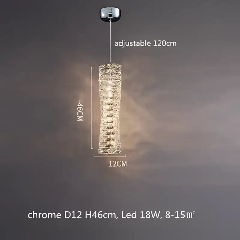 Modern circular textured crystal chandelier living room pendant light