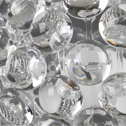 Modern clear bubble caboche led chandelier for living room