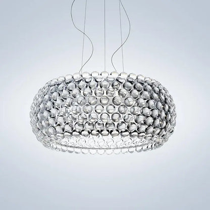 Modern clear bubble caboche led chandelier for living room