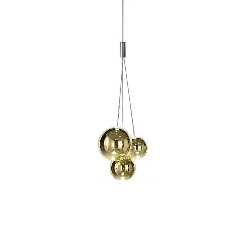 Modern clear bubble glass pendant lights for kitchen island