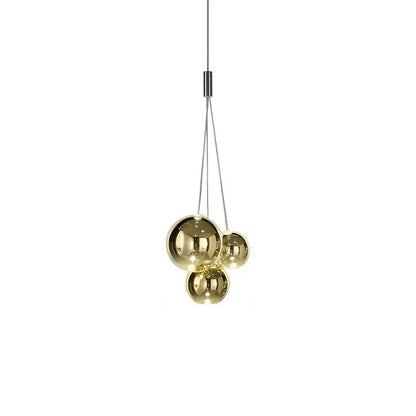 Modern clear bubble glass pendant lights for kitchen island
