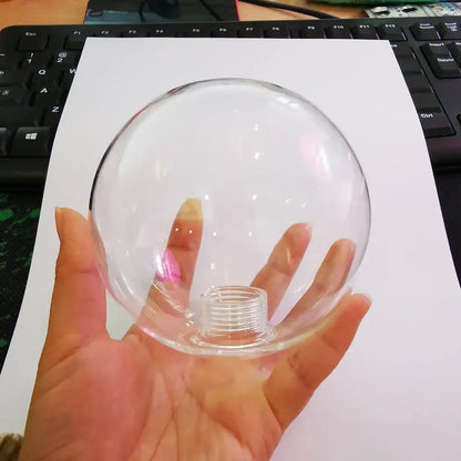 Modern clear & frosted glass ball pendant light dining room replacement
