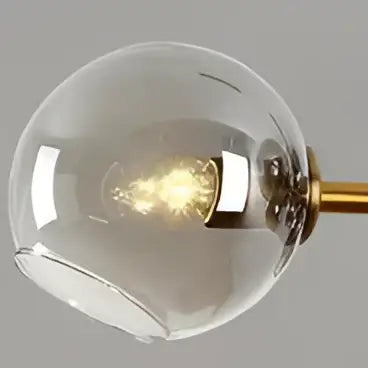 Modern clear & frosted glass ball pendant light dining room replacement