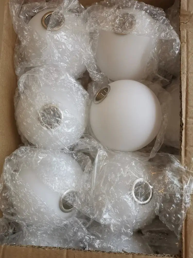 Modern clear & frosted glass ball pendant light dining room replacement