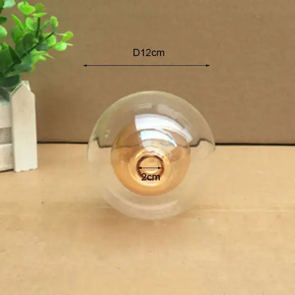 Modern clear & frosted glass shade cover replacement living room