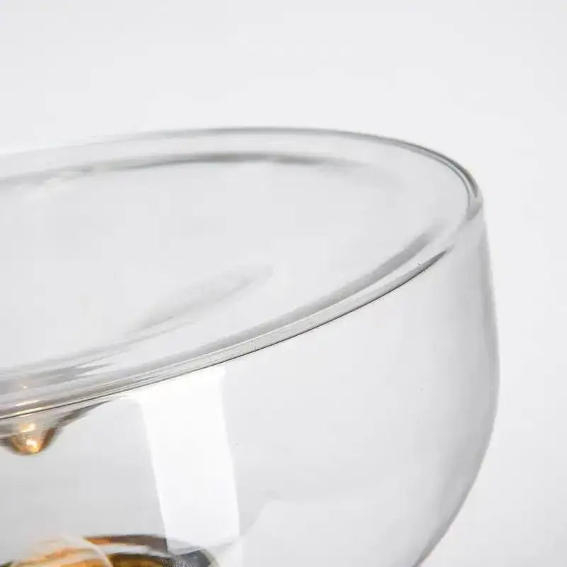 Modern clear glass aella table lamp for bedroom office decor