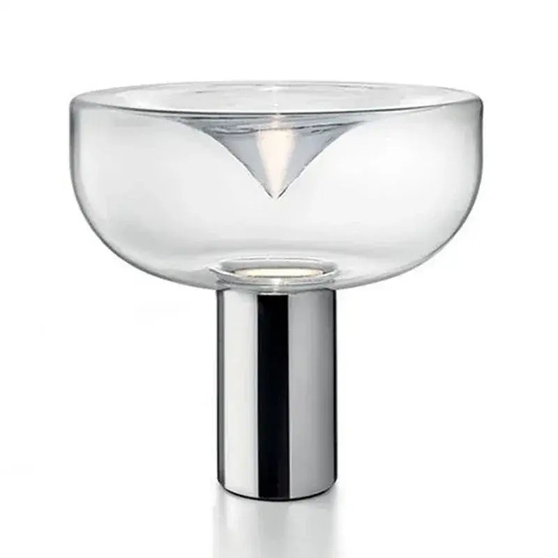 Modern clear glass aella table lamp for bedroom office decor