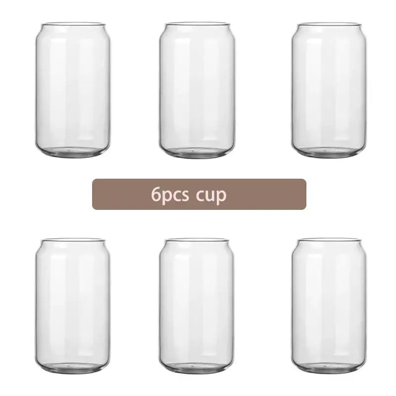 Modern clear glass cup with bamboo lid kitchen drinking mug