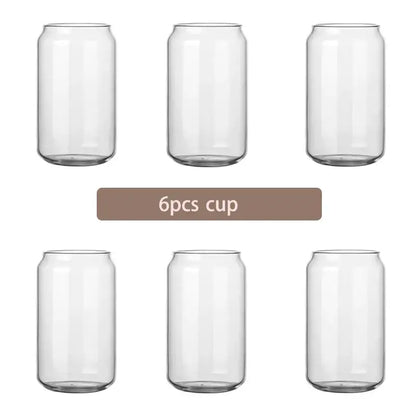 Modern clear glass cup with bamboo lid kitchen drinking mug