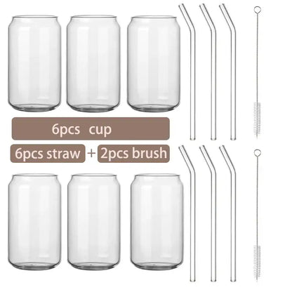 Modern clear glass cup with bamboo lid kitchen drinking mug