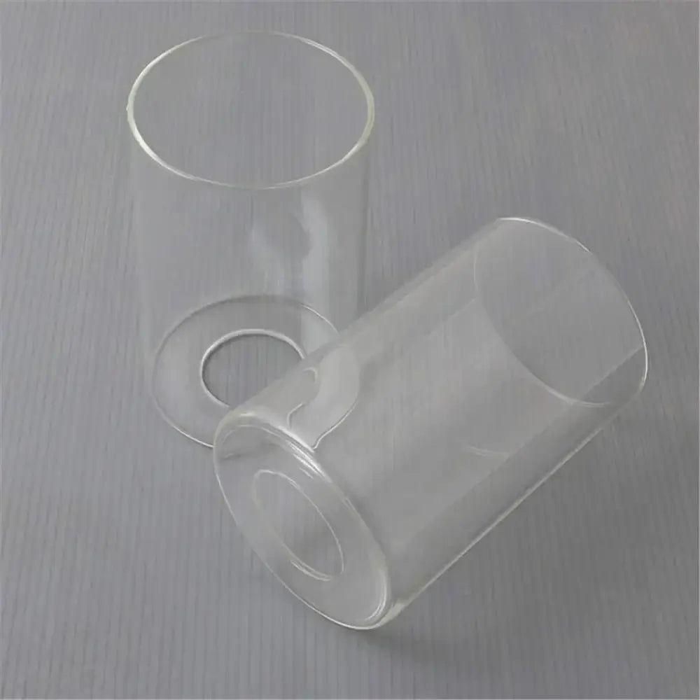Modern clear glass cylinder lamp shade for bathroom vanity light