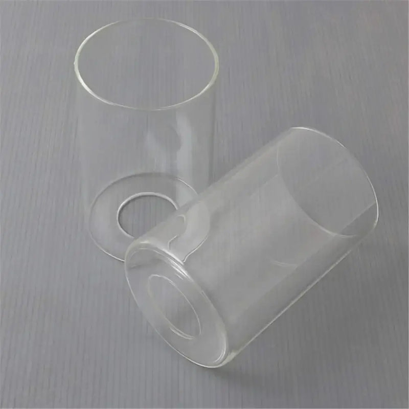 Modern clear glass cylinder lamp shade for bathroom vanity light