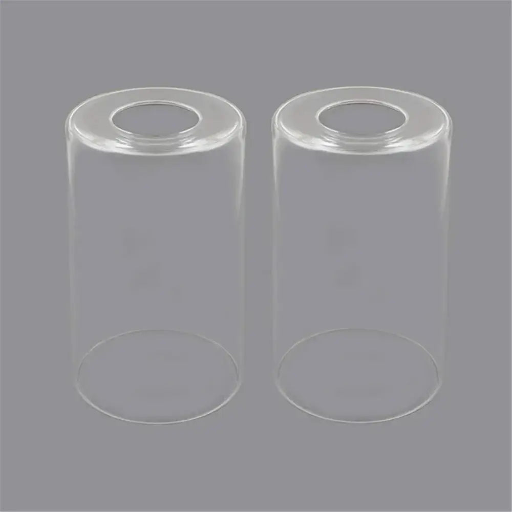 Modern clear glass cylinder lamp shade for bathroom vanity light