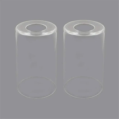 Modern clear glass cylinder lamp shade for bathroom vanity light