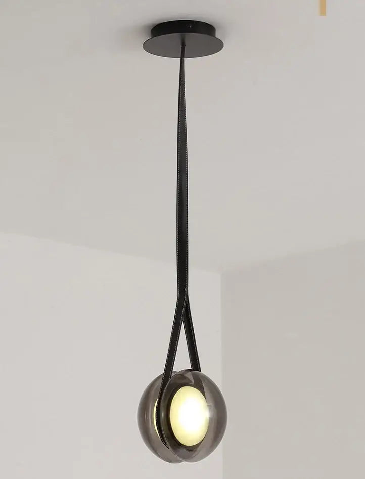 Modern clear glass designer pendant lights for bedroom
