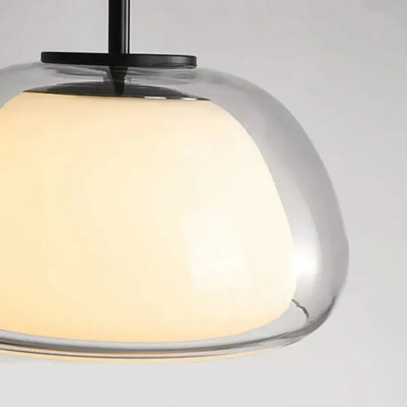 Modern clear glass jelly pendant lamp for living room dining room