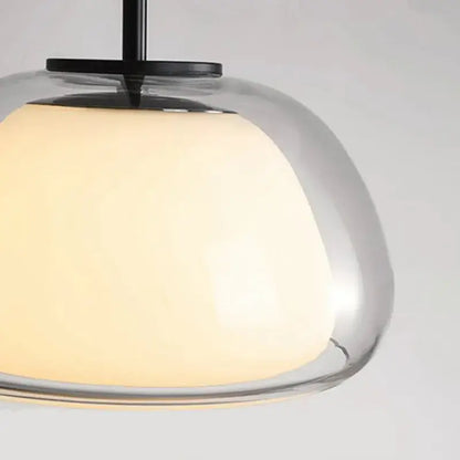Modern clear glass jelly pendant lamp for living room dining room