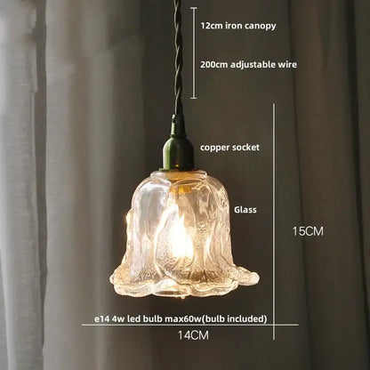 Modern clear glass & white ceramic led pendant lamp kitchen light
