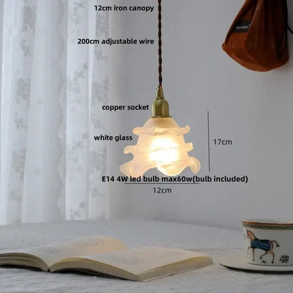 Modern clear glass & white ceramic led pendant lamp kitchen light