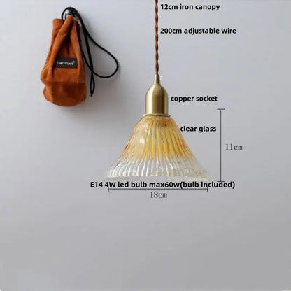Modern clear glass & white ceramic led pendant lamp kitchen light