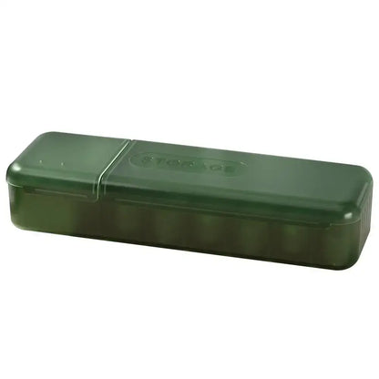 Modern clear & gray desk organizer cable box – bedroom charging case