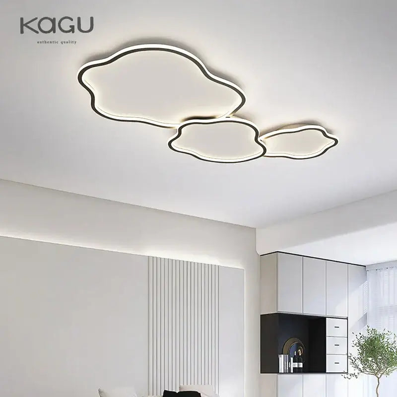 Modern cloud black led ceiling light bedroom fixture