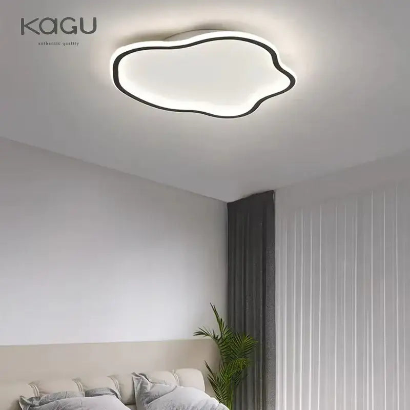 Modern cloud black led ceiling light bedroom fixture