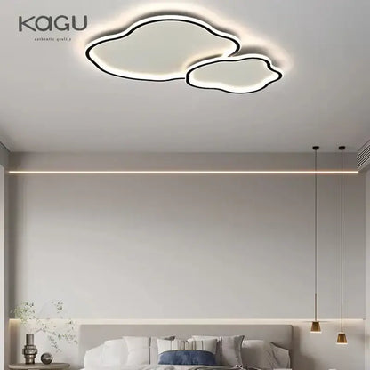 Modern cloud black led ceiling light bedroom fixture