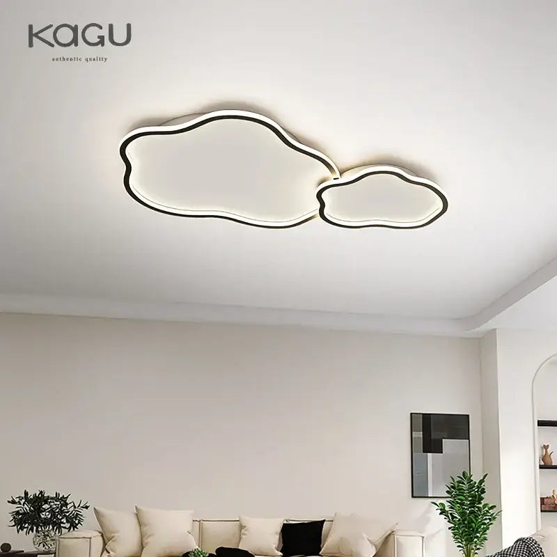 Modern cloud black led ceiling light bedroom fixture