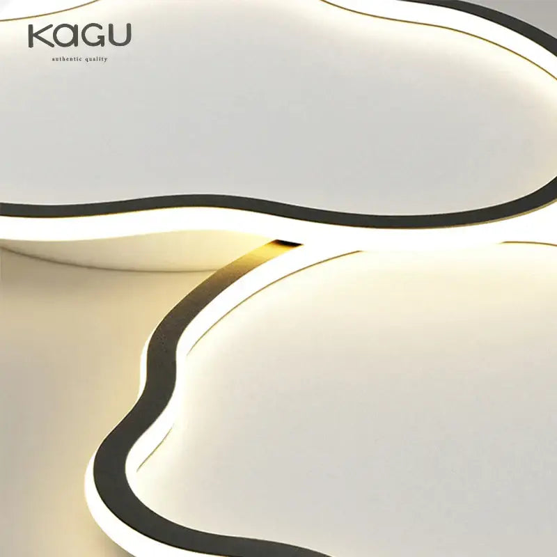 Modern cloud black led ceiling light bedroom fixture