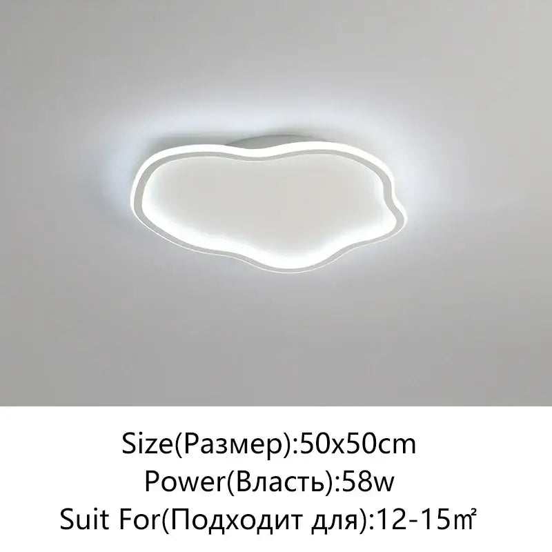 Modern cloud black led ceiling light bedroom fixture