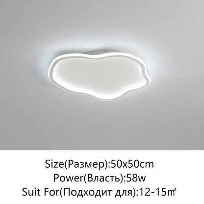 Modern cloud black led ceiling light bedroom fixture