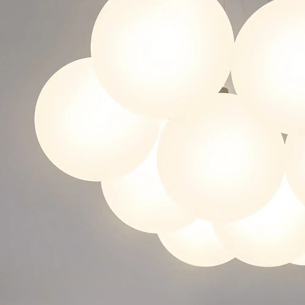 Modern cloud frosted bubble glass ball pendant light for living room