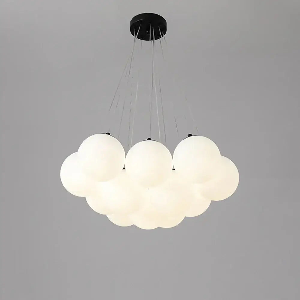 Modern cloud frosted bubble glass ball pendant light for living room