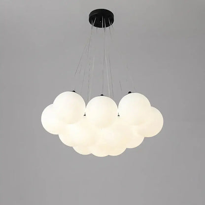 Modern cloud frosted bubble glass ball pendant light for living room