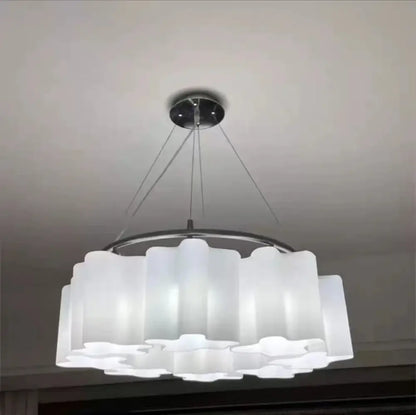 Modern cloud glass led ceiling light for bedroom white & black
