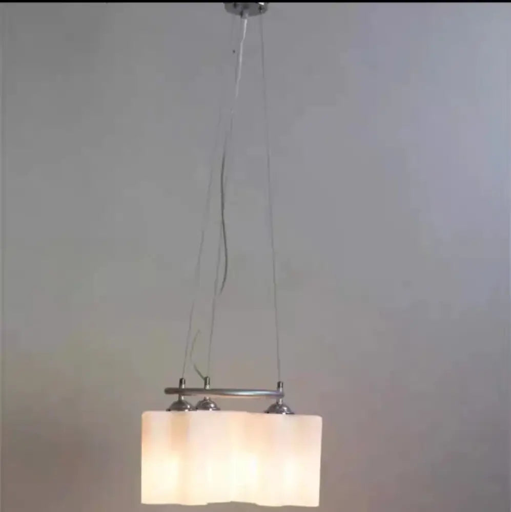 Modern cloud glass led ceiling light for bedroom white & black