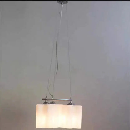 Modern cloud glass led ceiling light for bedroom white & black
